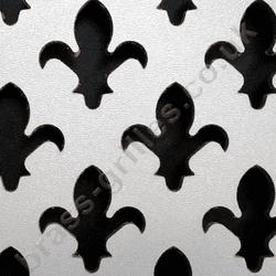 Fleur De Lys 28mm White Faced MDF Grille Screening Panel 1830mm x 610mm x 3mm