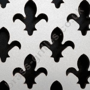 Fleur De Lys 28mm White Faced MDF Grille Screening Panel 1830mm x 610mm x 3mm