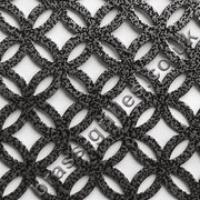 Inner Circular Pewter Powder Coated Steel  Grille Sheet 1000mm x 660mm x 1mm