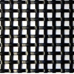 Interwoven Effect Square Powder Coated Black Aluminium Grille Sheet 1000mm x 660mm x 1.5mm