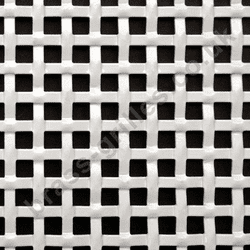 Interwoven Effect Square White Powder Coated Aluminium Grille Sheet 1000mm x 660mm x 1.5mm