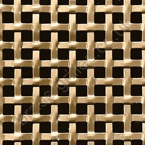 Interwoven Square Effect Bronze Grille Sheet Anodised Aluminium 1000mm x 660mm x 1.5mm