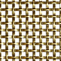 Interwoven Square Effect Gold Grille Anodised Aluminium Sheet 1000mm x 660mm x 1.5mm