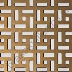 Maidstone Anodised Bronze Aluminium Grille Sheet  1000mm x 660mm x 1mm