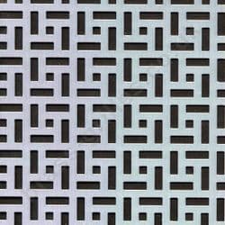 Maidstone Silver Grille Anodised Aluminium Sheet 1000mm x 660mm x 1mm
