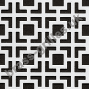 Maze Grille Sheet White Powder Coated Aluminium 1000mm x 660mm x 1mm