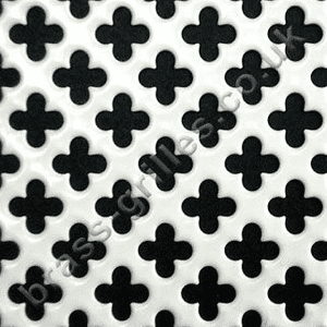 Medium Club 10mm White Steel Grille Sheet Powder Coated 1000mm x 660mm x 1mm