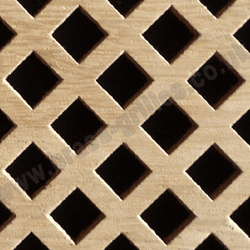 Nevada 10mm  Diamond Hole Oak Veneered MDF Screening Panel 1800mm x 600mm x 4mm