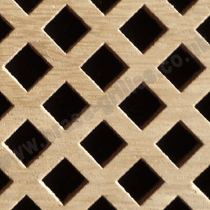 Nevada 10mm  Diamond Hole Oak Veneered MDF Screening Panel 1800mm x 600mm x 4mm