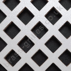 Nevada 10mm Diamond Hole White Faced MDF Grille Panel 1830mm x 610mm x 3mm