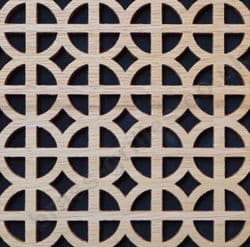 Ohio Oak Veneered MDF Grille Decorative Screening Panel 1800mm x 600mm x 4mm