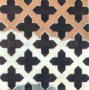 Polished Brass Grille 23mm Cross Perforated Sheet 1000mm x 660mm x 0.7mm
