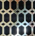 Polished Brass Grille Honeycomb Perforated Sheet  Width 660mm x  Height 1000mm x 0.7mm
