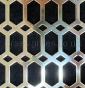 Polished Brass Grille Honeycomb Perforated Sheet  Width 660mm x  Height 1000mm x 0.7mm