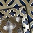 Polished Natural Brass and Antique Brass Perforated Sheet Grilles
