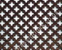 Small Club 6mm Antique Copper Powder Coated Steel Grille Sheet 1000mm x 660mm x 1mm