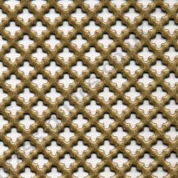 Small Club 6mm Gold Powder Coated Steel Grille Sheet 1000mm x 660mm x 1mm