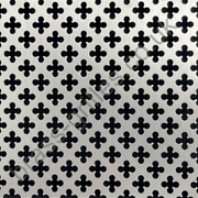 Small Club 6mm Silver Grille Sheet Anodised Aluminium 1000mm x 660mm x 1mm