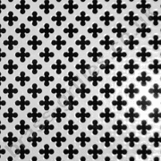 Small Club 6mm White Grille Powder Coated Aluminium Decorative Sheet 1000mm x 660mm x 1mm