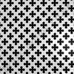 Small Club 6mm White Grille Powder Coated Aluminium Decorative Sheet 1000mm x 660mm x 1mm