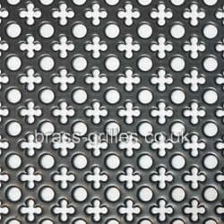 Small Clubs and Holes Black Powder Coated Aluminium Sheet 1000mm x 660mm x 1mm