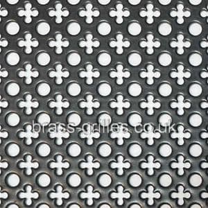Small Clubs and Holes Black Powder Coated Aluminium Sheet 1000mm x 660mm x 1mm