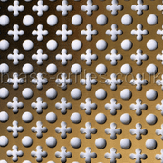 Small Clubs and Holes Bronze Grille Anodised Aluminium Sheet 1000mm x 660mm x 1mm