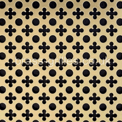 Small Clubs and Holes Grille Gold Anodised Aluminium Sheet 1000mm x 660mm x 1mm