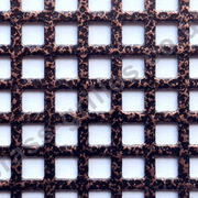 Small Squares 6mm Grille Antique Copper Powder Coated Sheet 1000mm x 660mm x 1mm