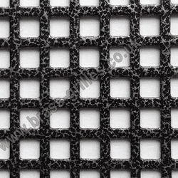 Small Squares 6mm Pewter Grille Powder Coated Steel Sheet 1000mm x 660mm x 1mm