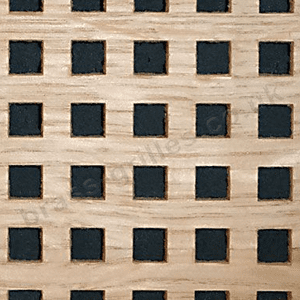 Square Hole 8mm Oak Veneered MDF Grille Decorative Screening Panel 1800mm x 600mm x 4mm