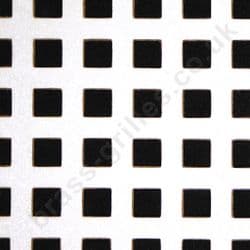 Square Hole 8mm White Faced MDF Grille Screening Panel 1830mm x 610mm x 3mm