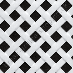 Woven Effect Diamond White Powder Coated Aluminium Grille Sheet 1000mm x 660mm x 2mm