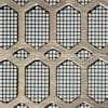 Honeycomb Antique Brass Grille with Fine Mesh Backing