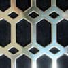 Honeycomb Polished Brass Grille with No Mesh Backing