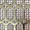 Honeycomb Polished Brass Grille with Large Mesh Backing