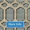 Antique Brass Grille Honeycomb with Fine Mesh Backing