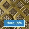 polished brass grille diamond hole with large mesh backing