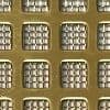 Square Hole Grille Natural Brass with Fine Mesh Backing