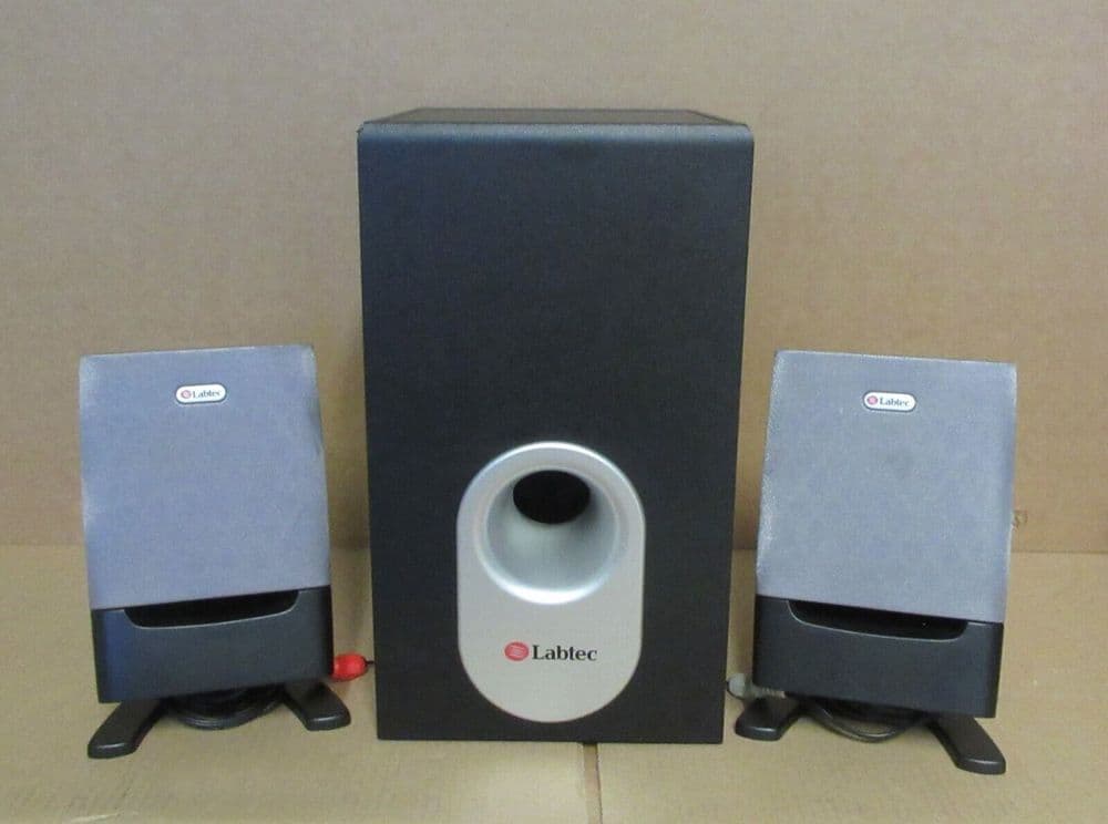 Labtec Pulse 485 2 1 Multimedia Speaker System 2x Speakers 1x Subwoofer