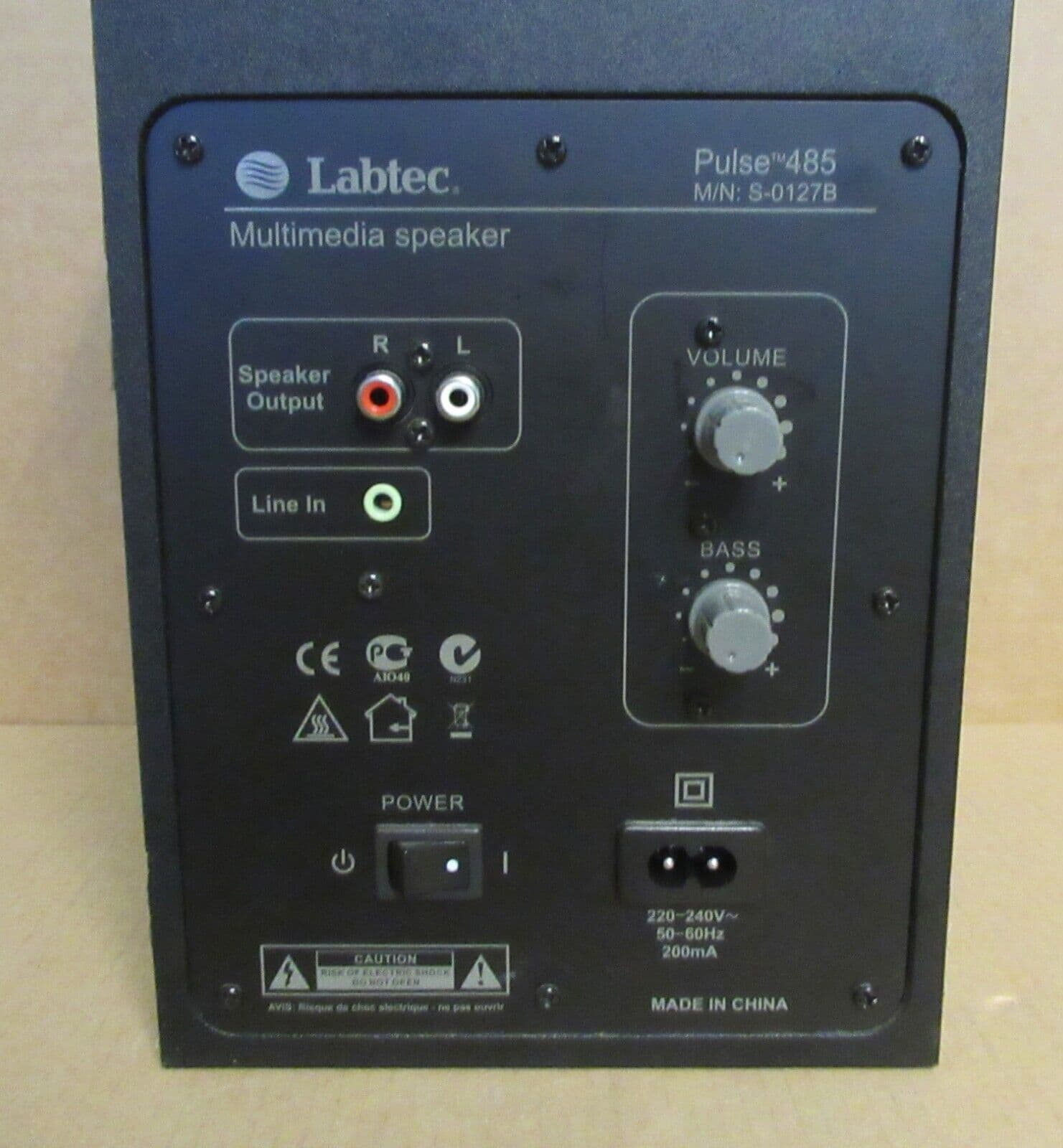Labtec Pulse 485 2 1 Multimedia Speaker System 2x Speakers 1x Subwoofer
