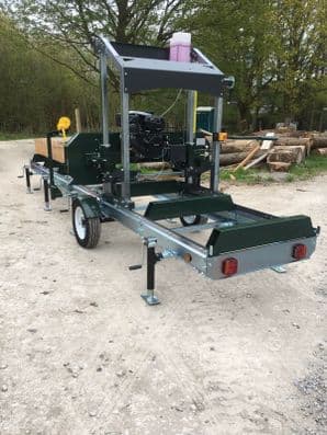 Mobile Bandsaw Sawmill 14hp Petrol Engine Complete Package