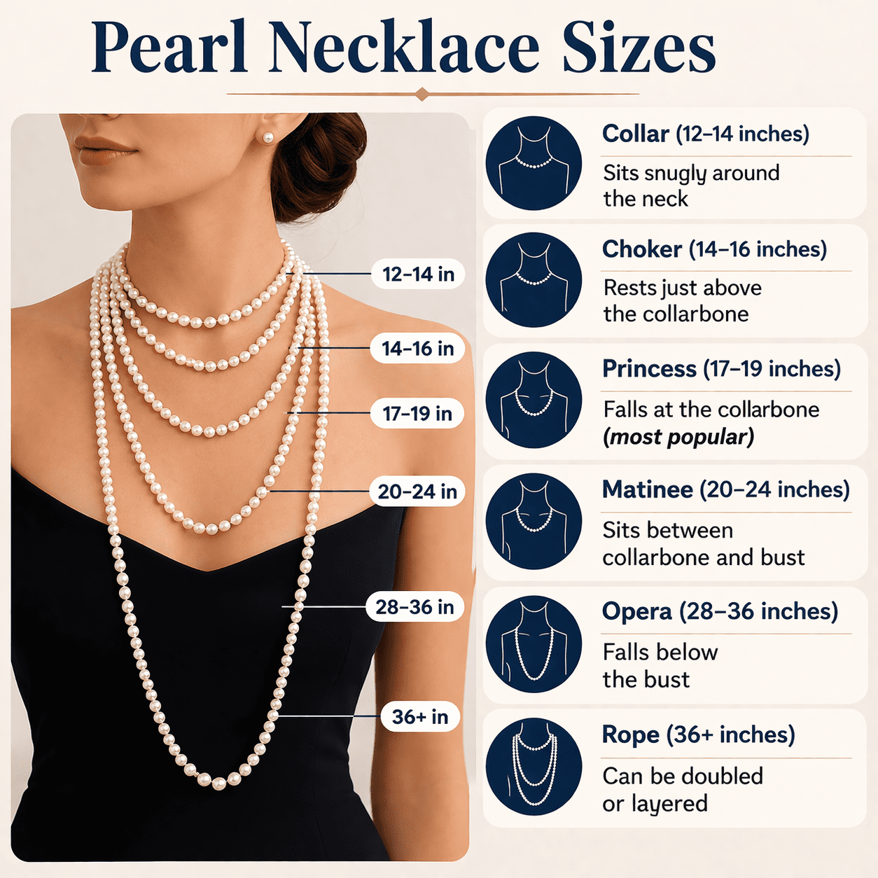 Choosing the Right Pearl Necklace Length: Selecting the Perfect Fit for Your Body, Style & Wardrobe
