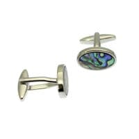 Abalone Shell Cufflinks  - Swivel Posts