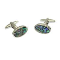 Abalone Shell Cufflinks  - Swivel Posts