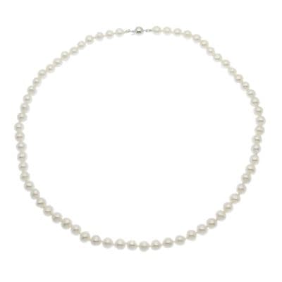 Pearl Necklace 5.5mm Cultured Pearls Sterling Silver 16 or 18