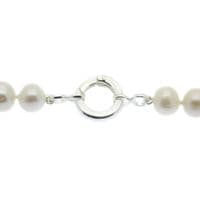 Pearl Necklace 9mm Large Pearls Sterling Silver 18