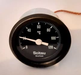 Scitsu Temperature Gauge Black Face