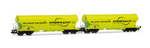 Arnold HN9759 TT Gauge CZ Interfracht Silo Wagon Set (2)