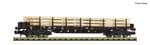 Fleischmann 6660049 N Gauge SBB Rs Bogie Stake Wagon with Timber Load